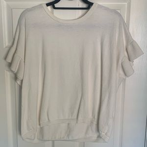 Madewell Ruffle Sleeve Top